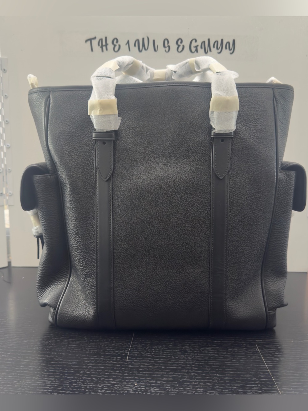 Coach Sprint Tote Crossbody Bag Black Pebble Leather CR324 - Pristine - Picture 2 of 14